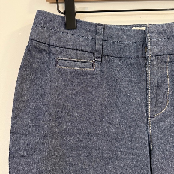 Women's WHBM blanc blue Bermuda Shorts size 4 - Picture 2 of 4